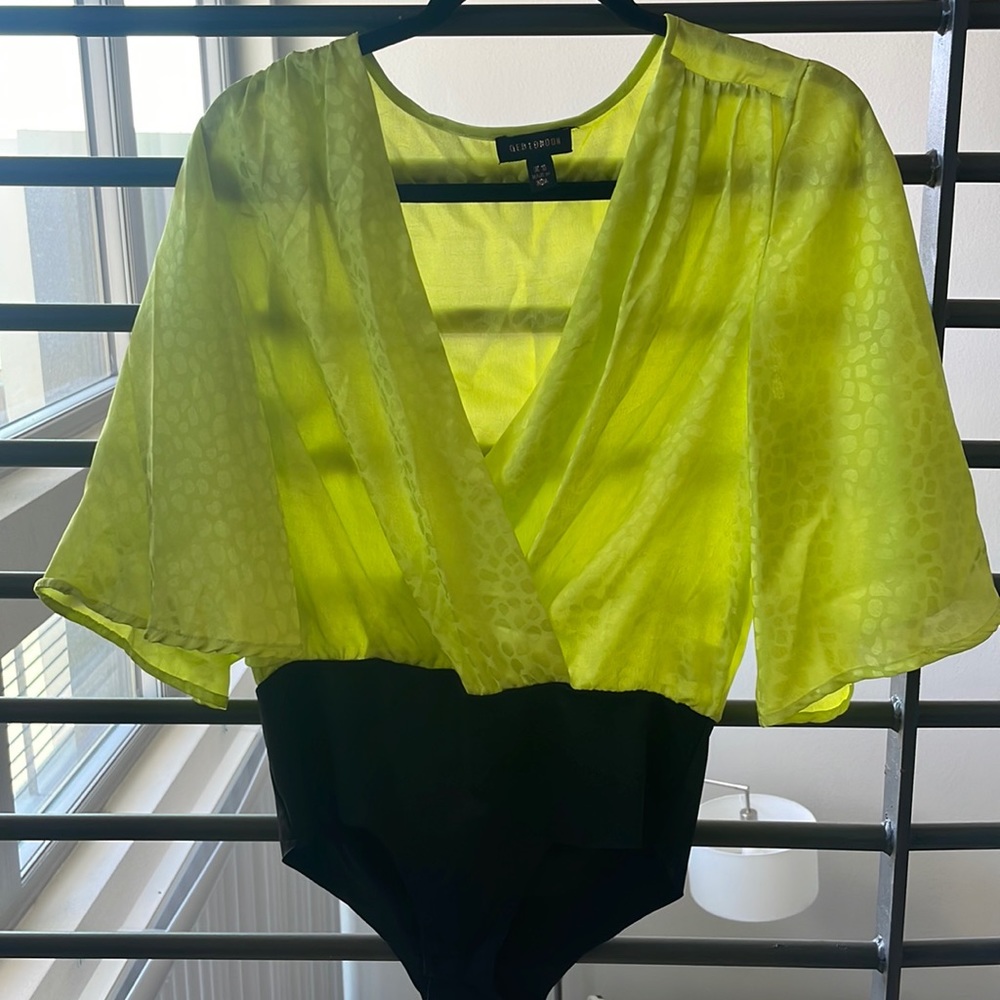 Beautiful bright yellow bodysuit